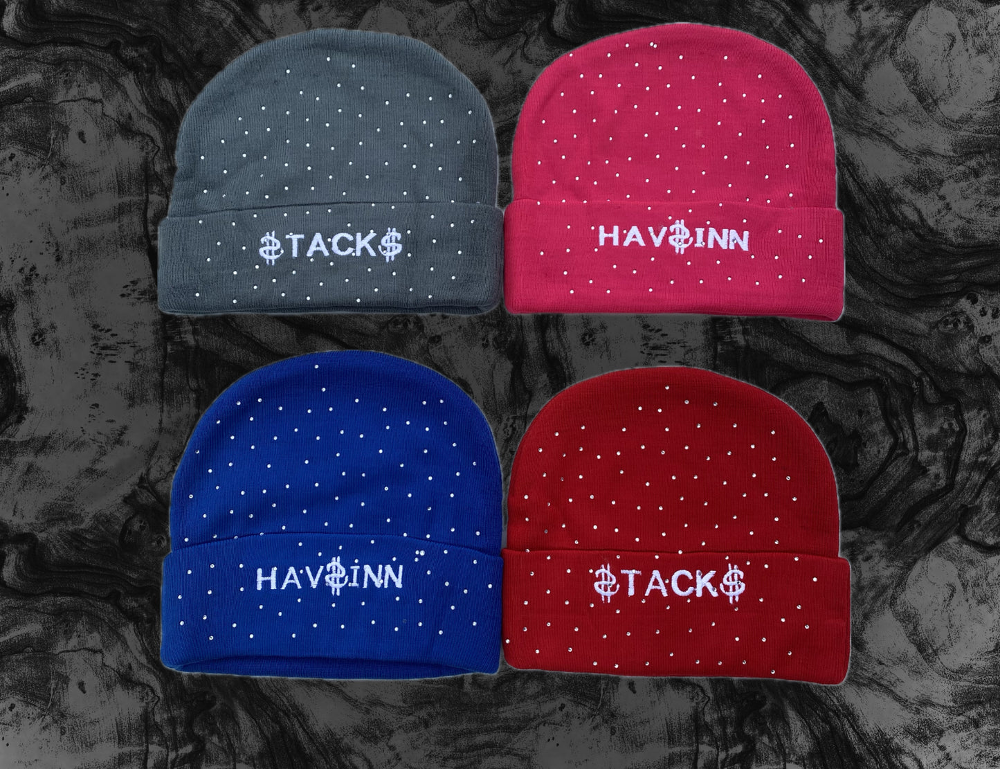 Rhinestone Beanie